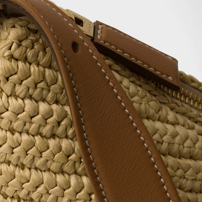 Prada – Aimée bag in crochet look and leather (Large)